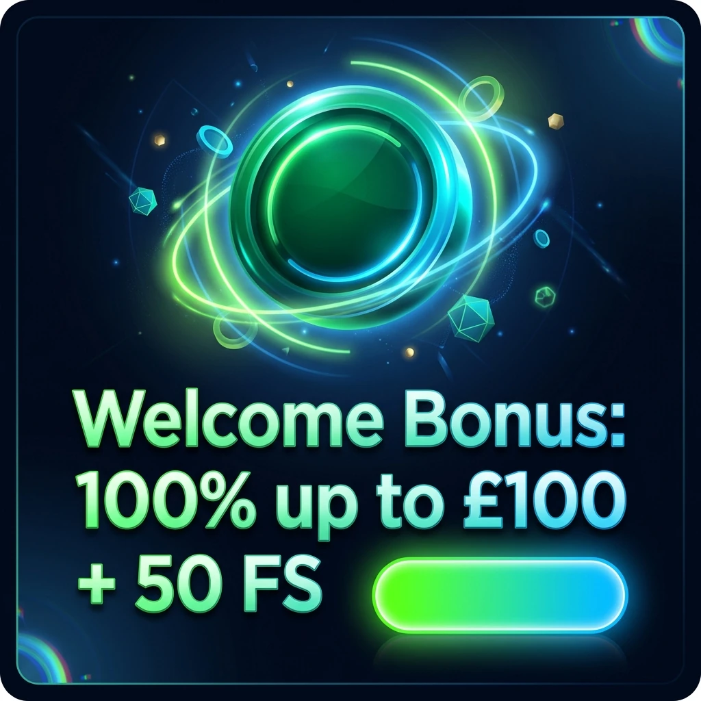 Welcome Bonus: 100% up to £100 + 50 FS