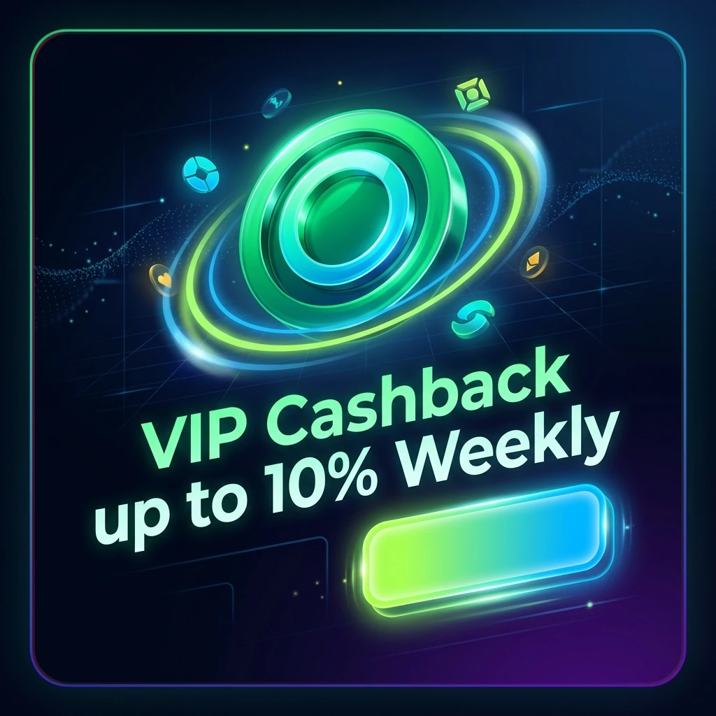 VIP Cashback up to 10% Weekly